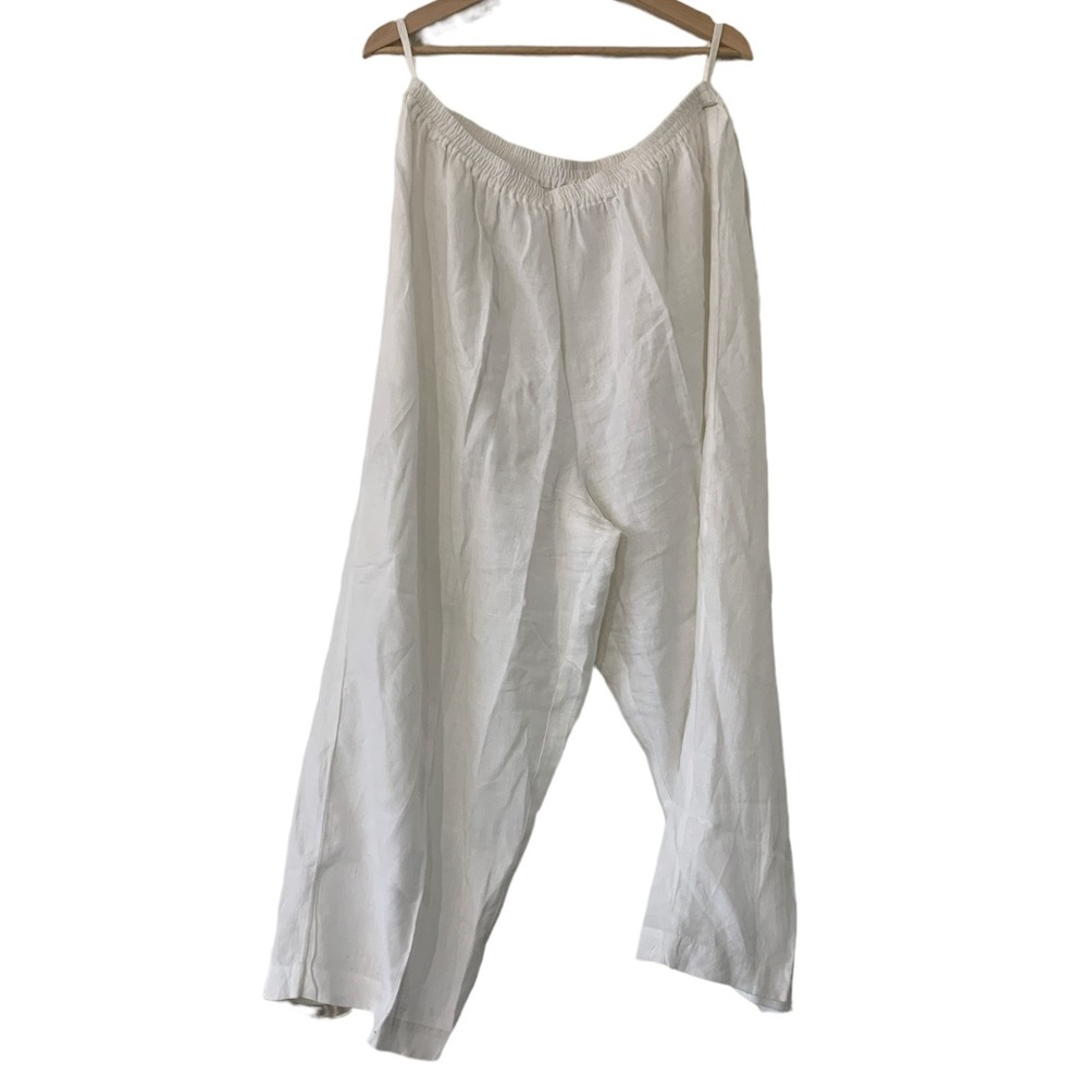 Eskandar Line my Trousers In White